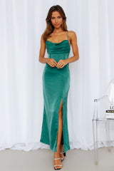 Golden Thoughts Maxi Dress Green