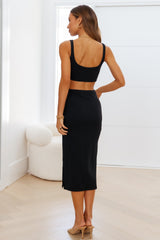 Khloe Midi Dress Black