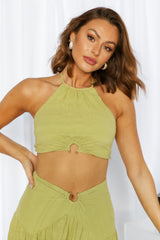 Boldest Move Crop Olive