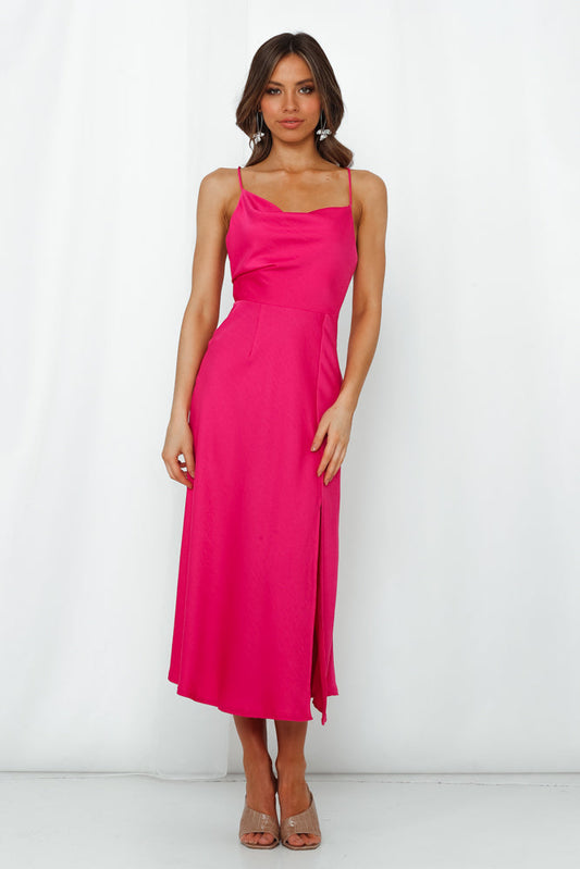 Family Secret Maxi Dress Hot Pink