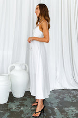 Our Next Brunch Midi Dress White