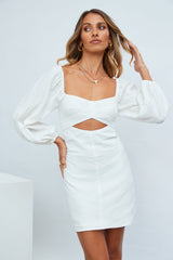 Feeling Smitten Dress White