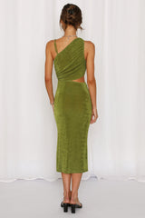 Block It Out Midi Dress Green