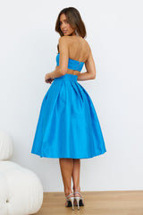 Siren Songs Midi Skirt Blue