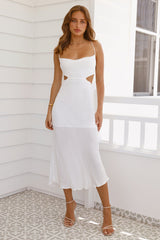 Reborn With You Midi Dress White