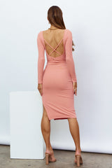 Sour Candy Midi Dress Pink