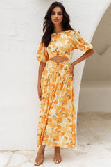 Sunlight Wondering Midi Dress Yellow