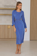 Love Me Not Midi Dress Blue