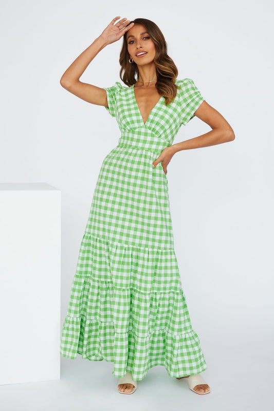 Dreamy Love Maxi Dress Green