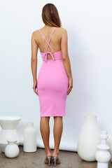 I Know A Guy Midi Dress Pink