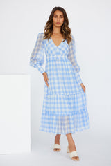 Time Of Fairytales Midi Dress Blue