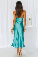 Lychee Martini Midi Dress Aqua