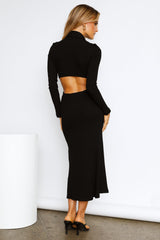 Polo Fantasies Maxi Dress Black