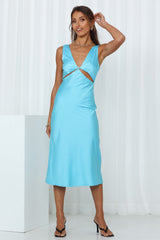 Be My Sunrise Midi Dress Blue