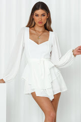 Ride On Romper White