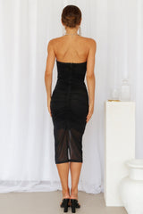 Hottest Tease Midi Dress Black