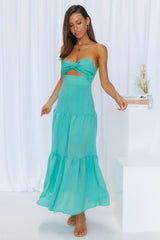 Pose For The Show Midi Dress Aqua