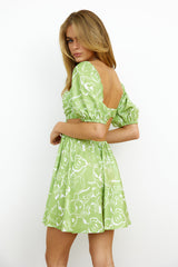 On The Beat Dress Green