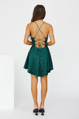 Hidden Lover Dress Forest Green