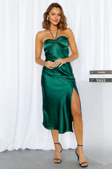 True Savage Midi Dress Forest Green