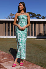 Party Time Maxi Dress Green