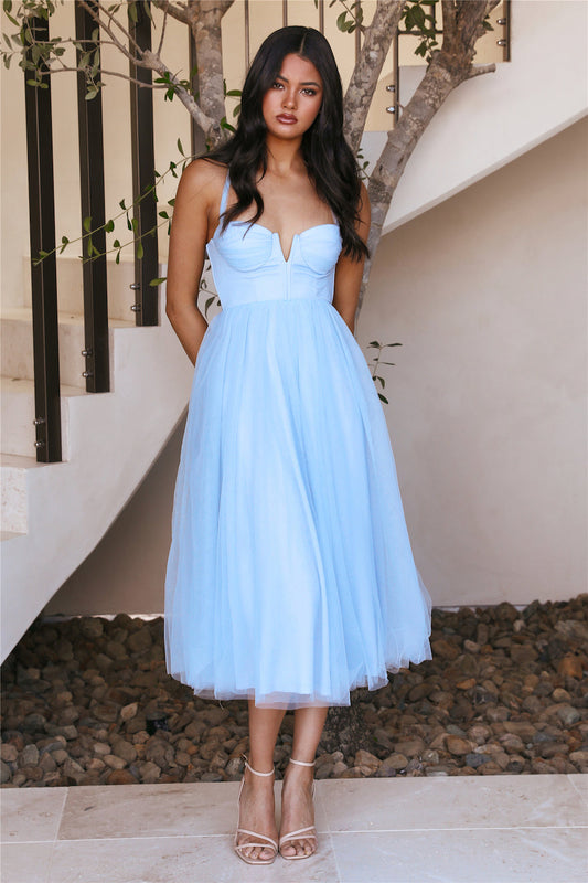 Fairytale World Midi Dress Blue