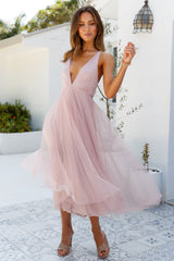 Kiss The Girl Midi Dress Blush