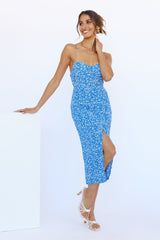 Summer Sweetness Midi Dress Blue