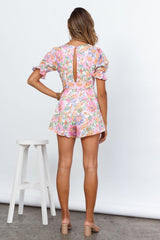 Flower Days Romper Pink