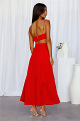 Our World Maxi Skirt Red