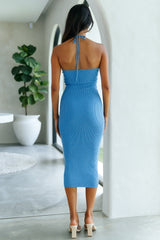 Moonlight Love Midi Dress Blue