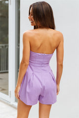 My Name Romper Purple