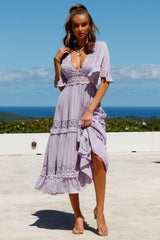 Talking About Us Midi Dress Lilac