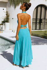 Vast Oceans Maxi Dress Aqua