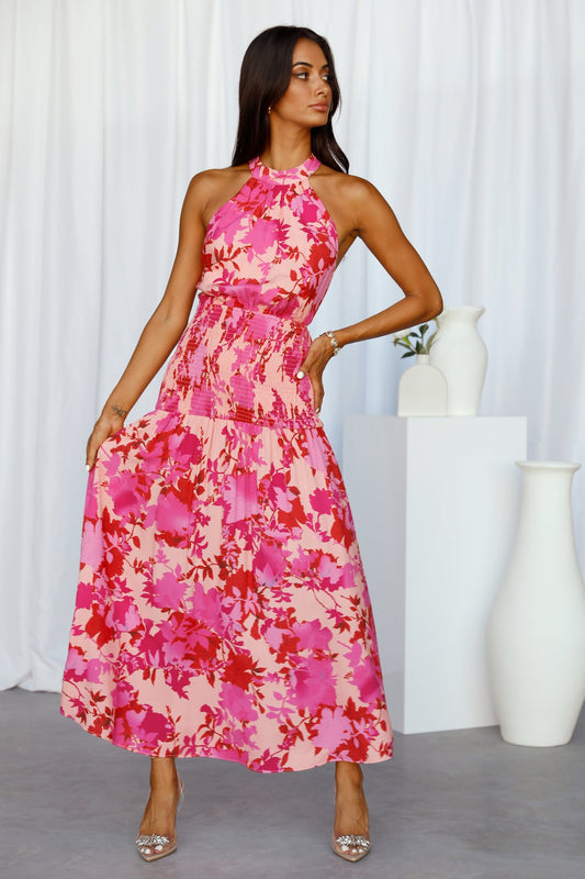 Listen Closely Maxi Dress Pink