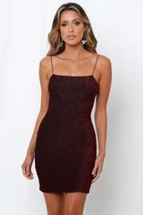 Break The Clock Dress Burgundy