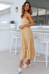 Last Wish Midi Dress Yellow