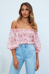 Squeeze Me Crop Top Pink