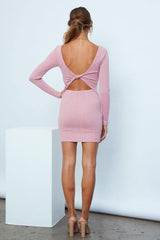 Get Onto It Dress Blush