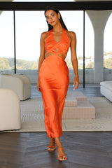 RUNAWAY Fate Maxi Dress Orange