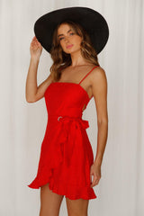 Top It Off Dress Red