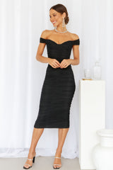 Wishing 4U Midi Dress Black