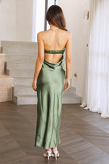 Run To The Top Maxi Dress Dark Green