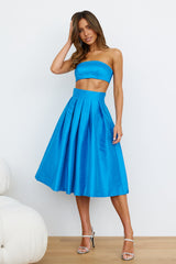 Siren Songs Midi Skirt Blue