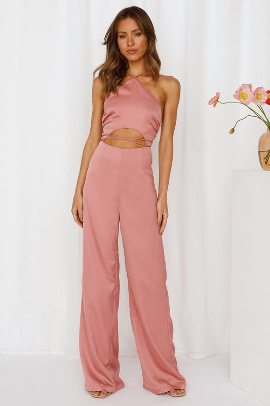 DEAR EMILIA Adrianna Jumpsuit Dusty Rose