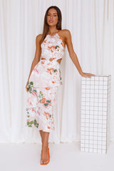 Angelic Heart Maxi Dress Light Pink