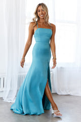 DEAR EMILIA Princess Aurora Maxi Dress Teal