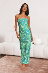 Letters Of Mine Maxi Dress Green