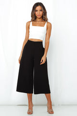 Slip Away Culottes Black