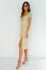 Stunning Stella Midi Dress Yellow